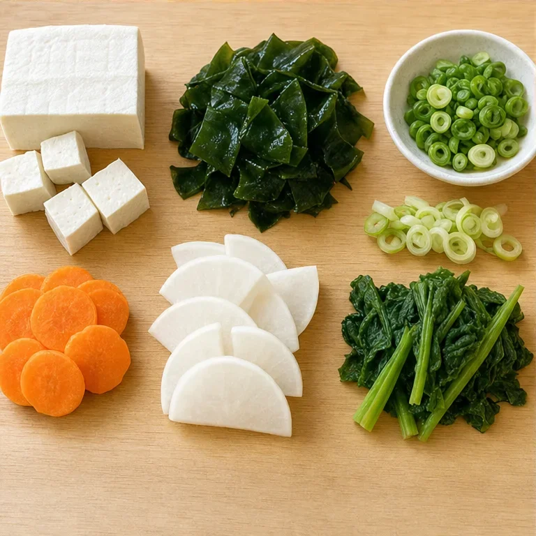 味噌汁には、具を入れます。
豆腐、わかめ、ねぎ、野菜などがあります。
入れる具で、味や色が少し変わります。