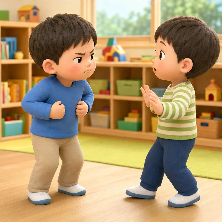 It is okay to have angry feelings.
But it is not okay to hit people.
It is not okay to break things either.