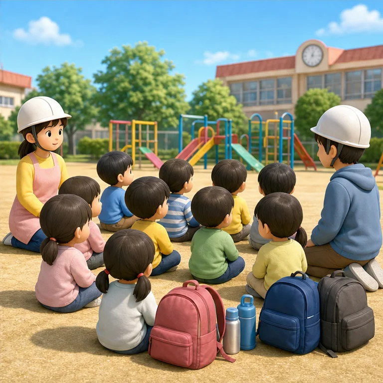 When you arrive at a safe place, sit and wait.
Do not go back on your own.
Stay with your teacher or family.
Wait until an adult says it is okay.