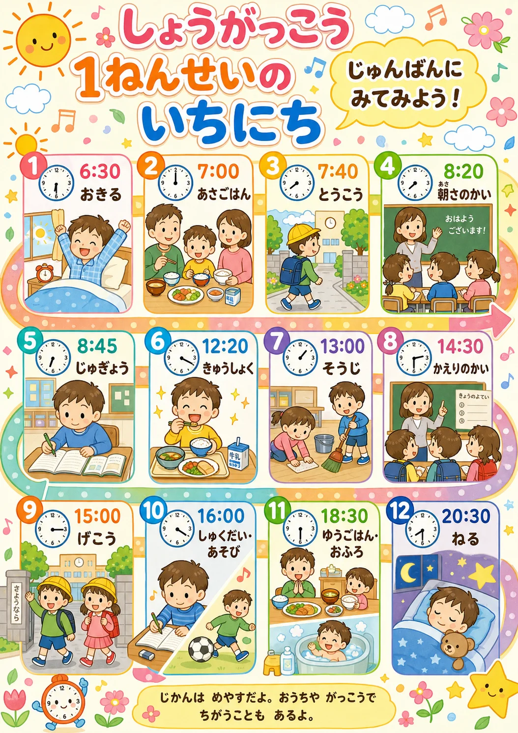 1ねんせいの いちにち