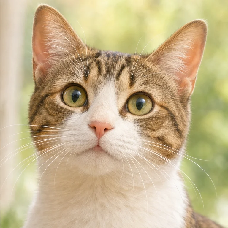 A cat’s ears listen carefully to sounds.
Its whiskers are used to sense things around it.
Even in dark places, it tries to see well with its eyes.