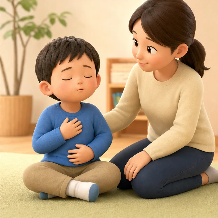 When you are angry, breathe in slowly.
When you breathe out with a long whoosh, you may feel a little calmer.
When you are having trouble, talk to an adult.