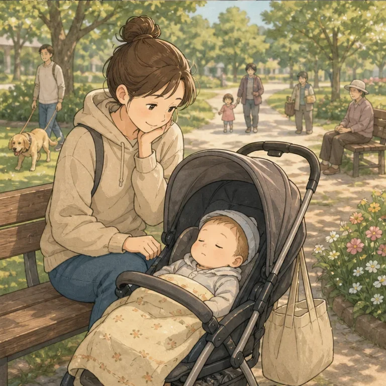 공원에 도착할 무렵, 아기는 유모차의 흔들림에 안심했는지 꾸벅꾸벅 졸기 시작했습니다.
저는 벤치 옆에 멈춰 서서, 아까 들었던 ‘먼저 가세요’와 ‘귀엽네요’를 몇 번이고 떠올렸습니다.
육아를 하다 보면, 민폐를 끼치지 않으려고, 울리지 않으려고, 나도 모르게 어깨에 힘이 들어갑니다.
하지만 이날, 세상에는 우리가 생각하는 것보다 더 따뜻하게 지켜봐 주는 사람들이 있다는 것을 알게 되었습니다.