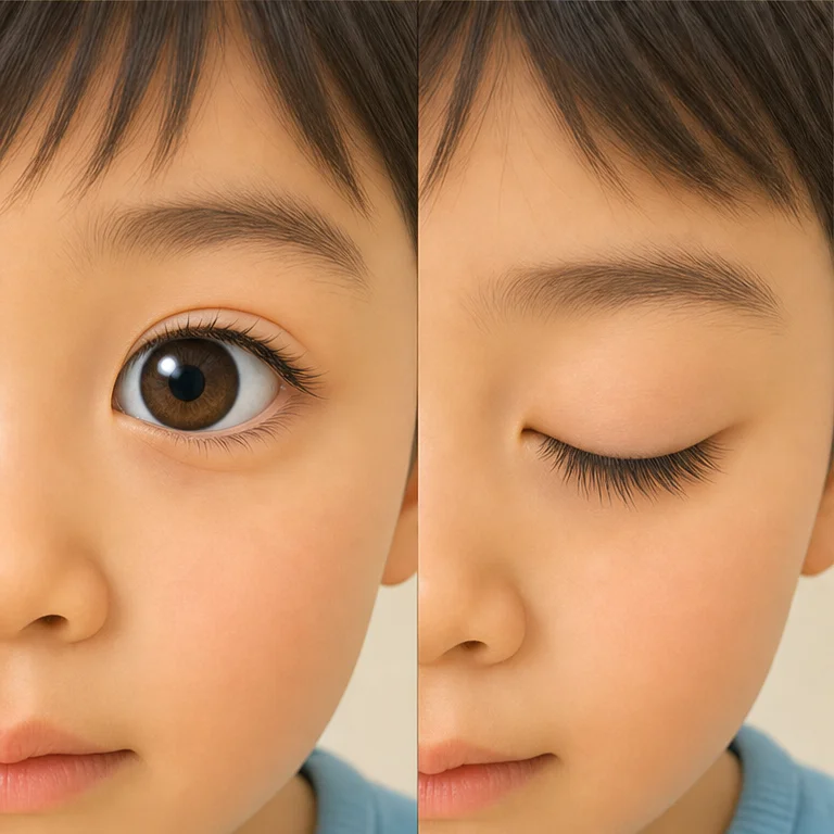 Eyes blink, open and closed.
Blinking helps moisten the eyes.
It helps keep the eyes from drying out and protects them.