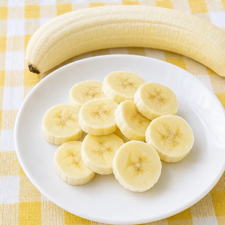 バナナは、皮をむいて食べます。
そのまま食べたり、切って食べたりします。
あまくて、やわらかい味がします。