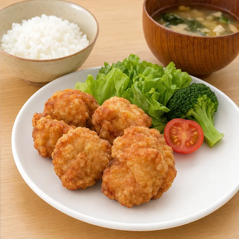 Freshly cooked karaage can be very hot.
Let it cool a little before eating.
Take small bites and chew well.