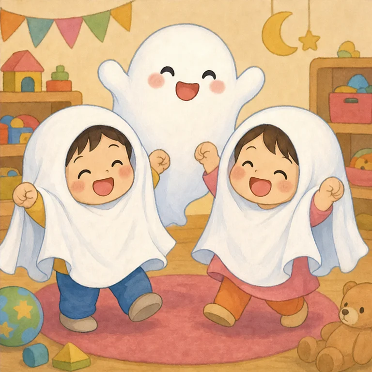 Ghosts are a little bit scary and a little bit funny.
There are stories where they pop out and say “Boo!” and there are also stories about kind ghosts.
When everyone plays ghost pretend together, it can be fun.
Ghosts make the world of imagination more exciting.