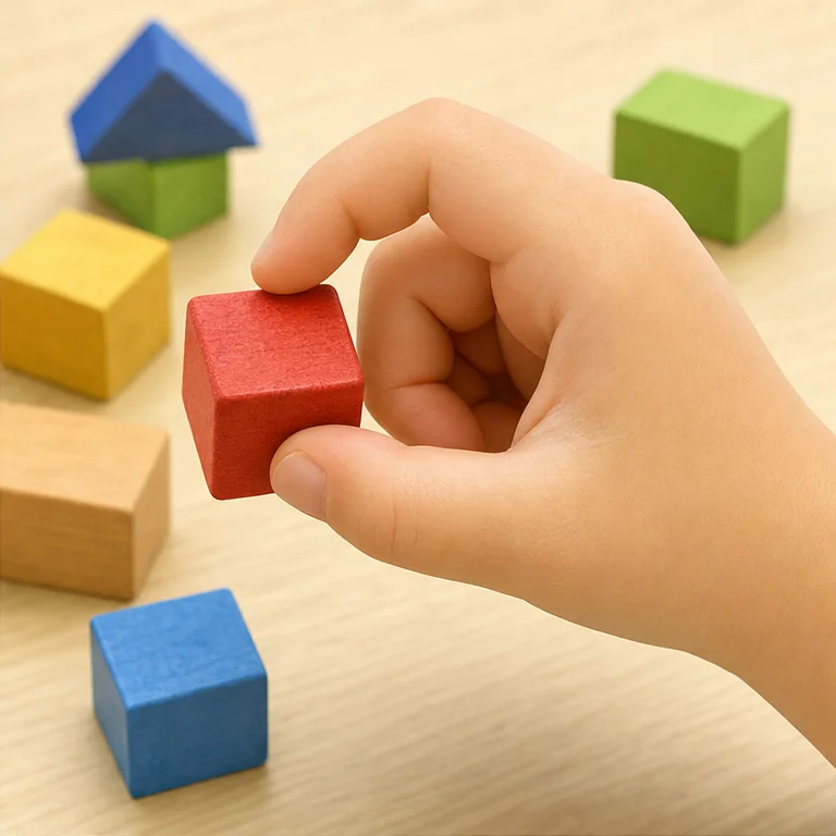 Hands have fingers.
You can bend and stretch your fingers.
When you use your fingers, you can hold things.