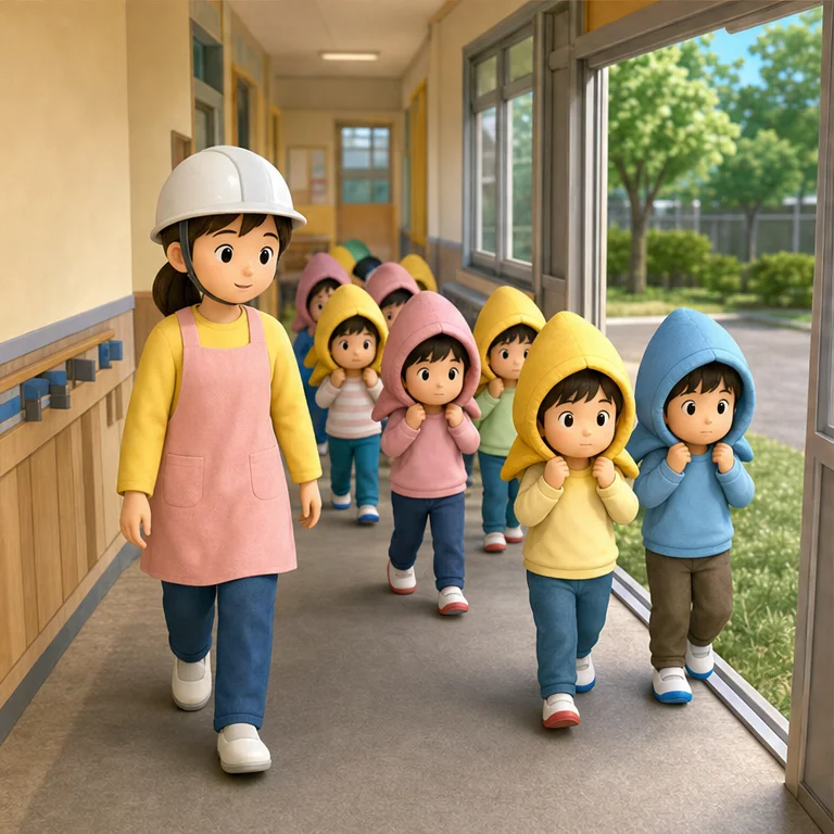 Protect your head and walk.
Do not run.
Do not push.
Walk near your teacher or family.