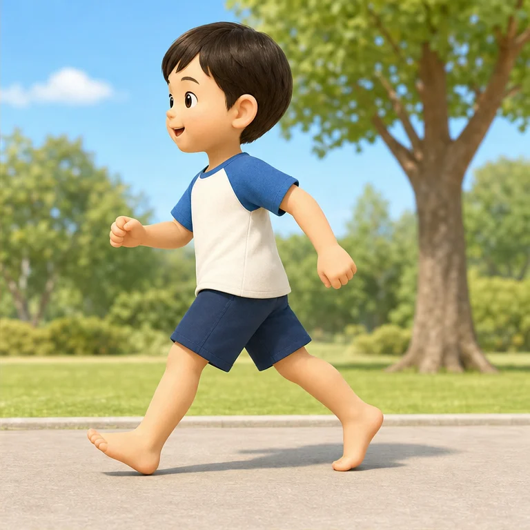 발을 앞으로 내밀면 걸을 수 있어요.
발로 땅을 차면 달릴 수도 있어요.
폴짝 점프할 때도 발을 써요.