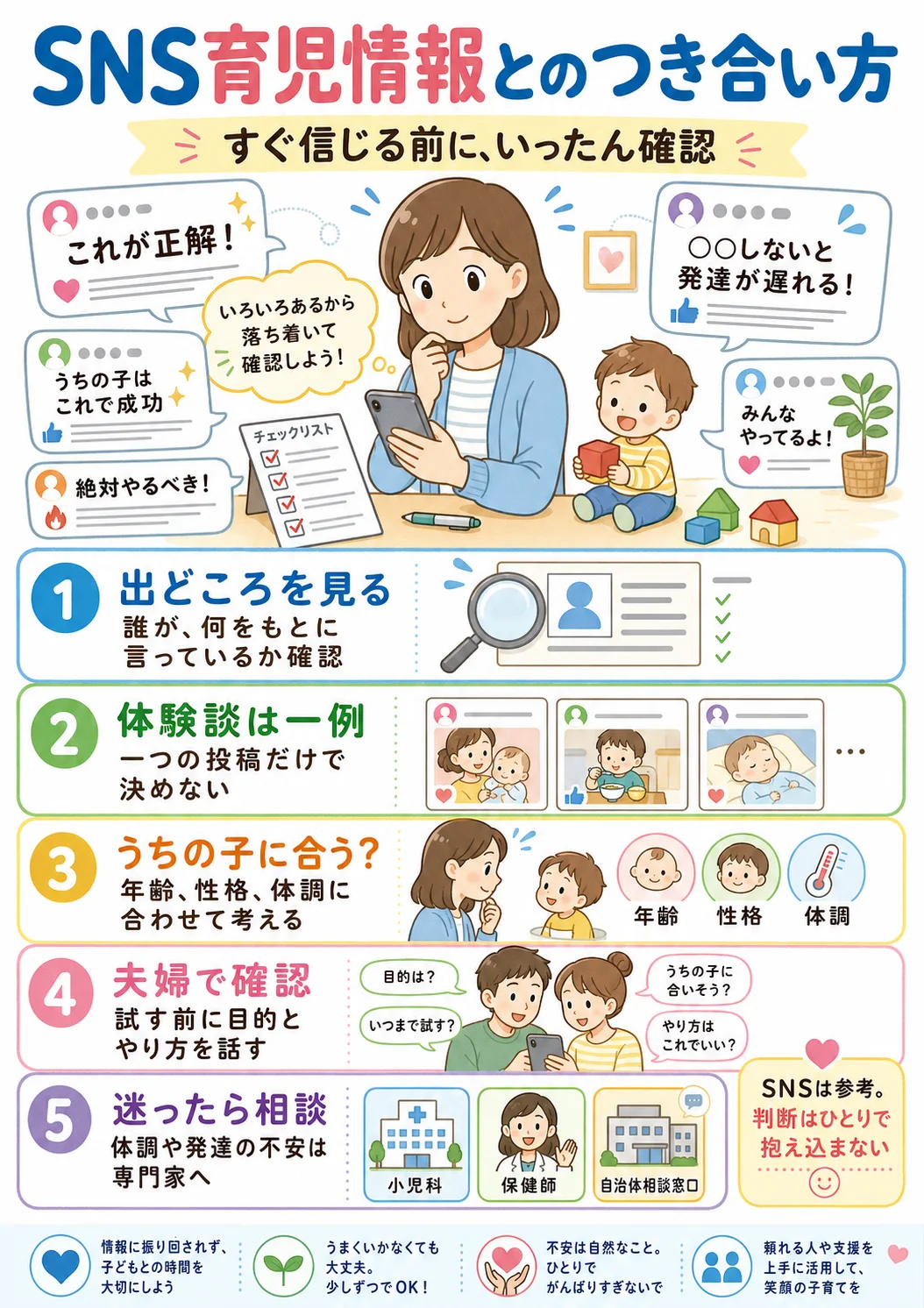 SNSの育児情報とのつき合い方
