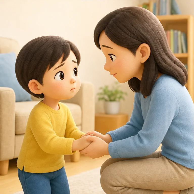 무서울 때는 가까이에 있는 어른에게 말해도 돼요.
「무서워요」라고 말하면 도움을 받을 수 있어요.
혼자 참지 않아도 돼요.