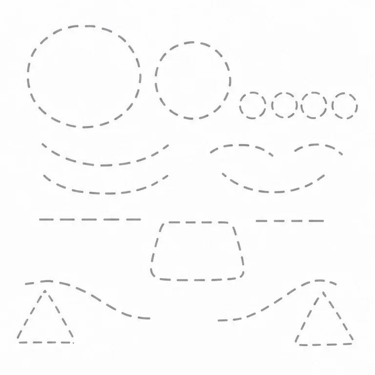 First, let’s trace the circles and lines.
The big circle will become the face.
The small circles will become the nose and cheeks.