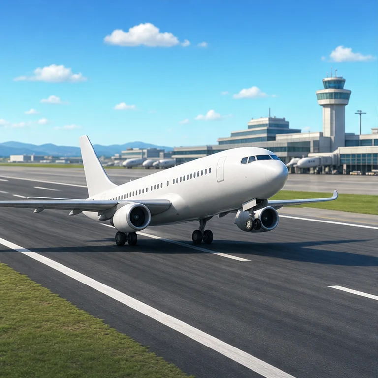 Airplanes leave from airports.
They run fast on a runway and fly into the sky.
When they come back, they land on the runway too.