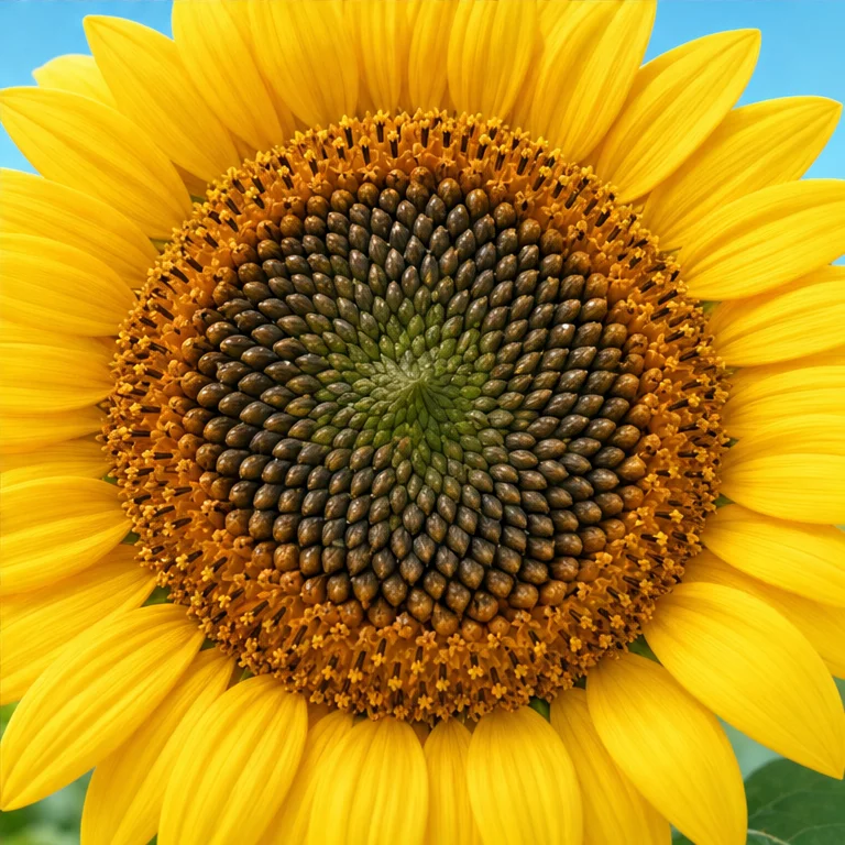 Seeds form in the middle of a sunflower flower.
Many seeds are lined up together.
From those seeds, new sunflowers can grow again.