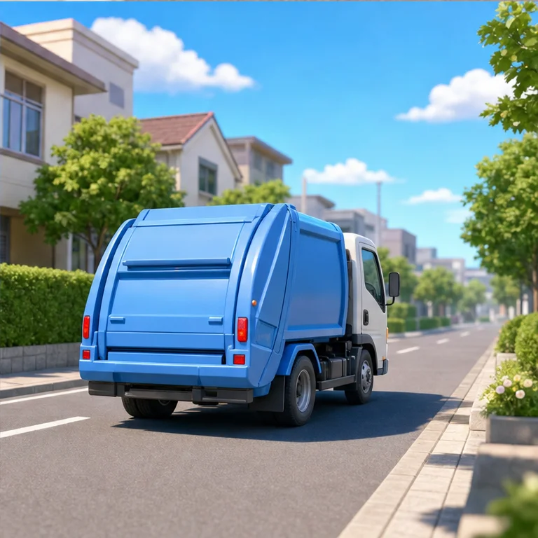 ごみ収集車は、ごみを運んでいきます。
ごみが集められると、まちがきれいになります。
くらしを助けてくれる、大切な働く車です。