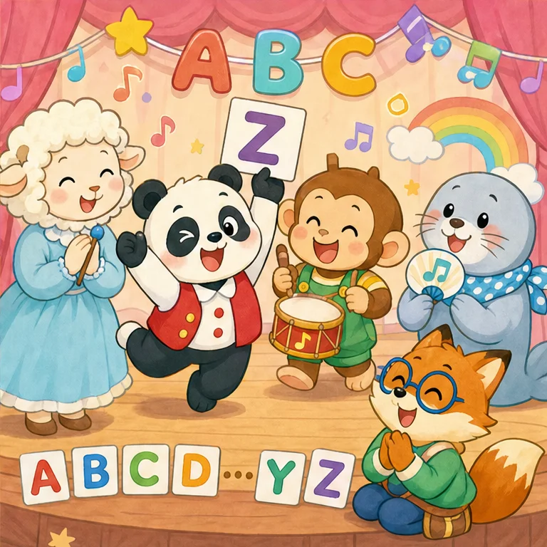 We sang from A to Z together.
The ABC song is fun no matter how many times we sing it.
Try humming it on a walk or in the bath.