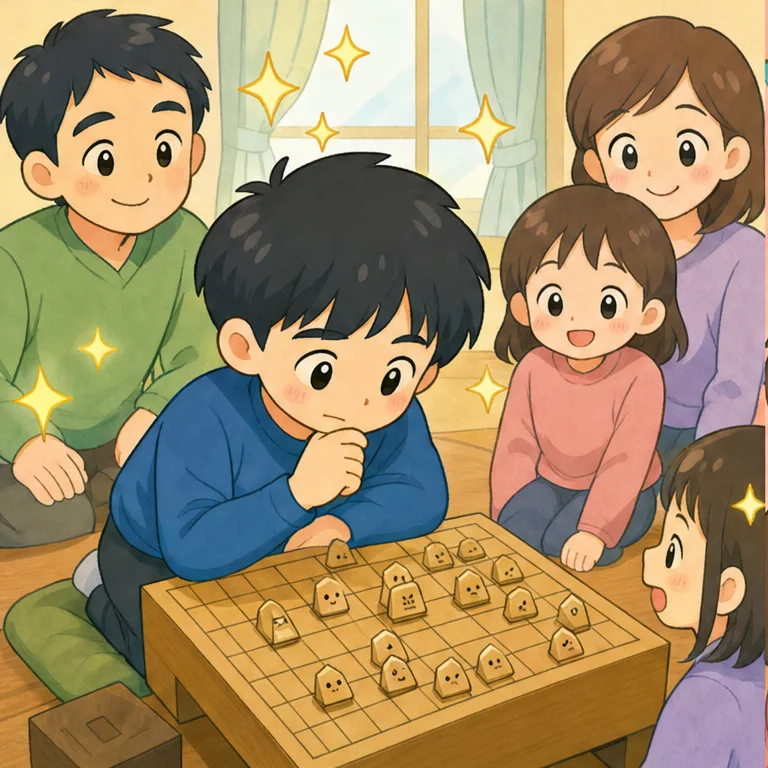 藤井聡太さんは、小さいころから将棋が大すきでした。
何回も何回も、駒を動かして考えました。
うまくいかないときも、また考えました。
好きなことを、毎日コツコツ続けたのです。