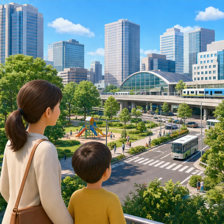 まちには、たくさんの人がくらしています。
安全な道や、楽しい公園があると、みんながうれしいです。
今日は、まちをよくする仕事について考える日にもできます。