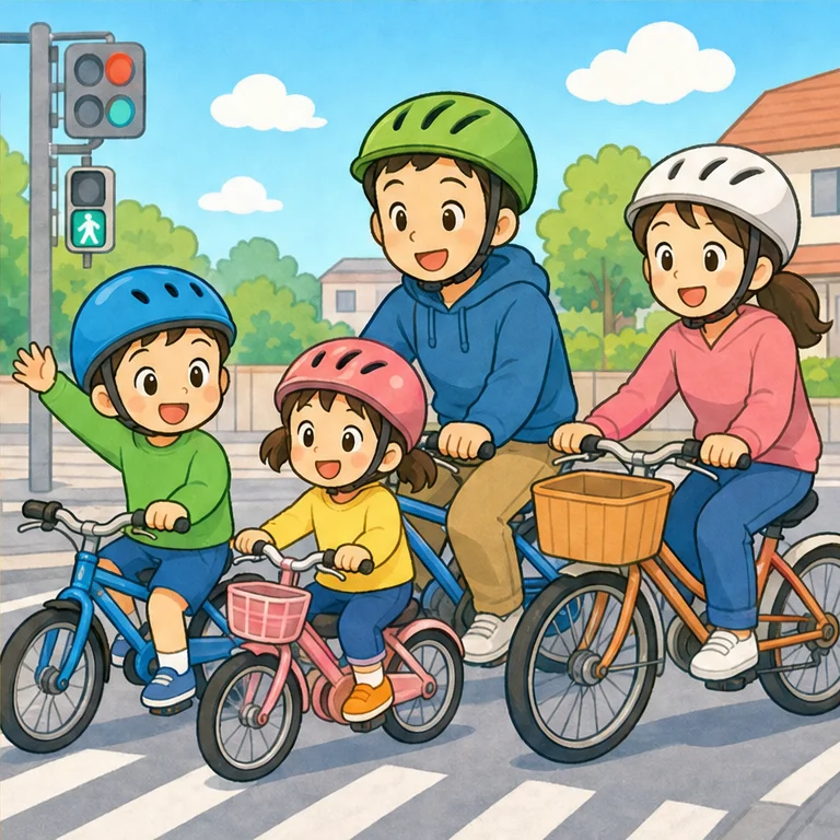 Wearing a helmet is an important promise that everyone tries to keep together.
This is called a “best-effort obligation.”
It is a difficult phrase, but I want all kindergarten children to remember it like this.
When you ride a bicycle, try to always wear a helmet!
Protect your important self and have fun going out.
