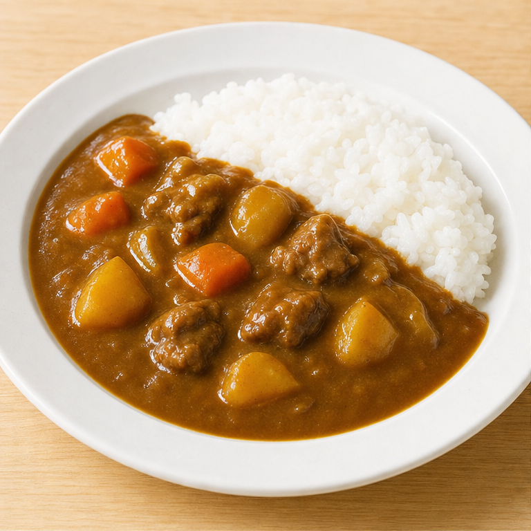 カレーは、あたたかい料理です。
ごはんにかけて、カレーライスにして食べることが多いです。
スプーンで食べやすい食べものです。
