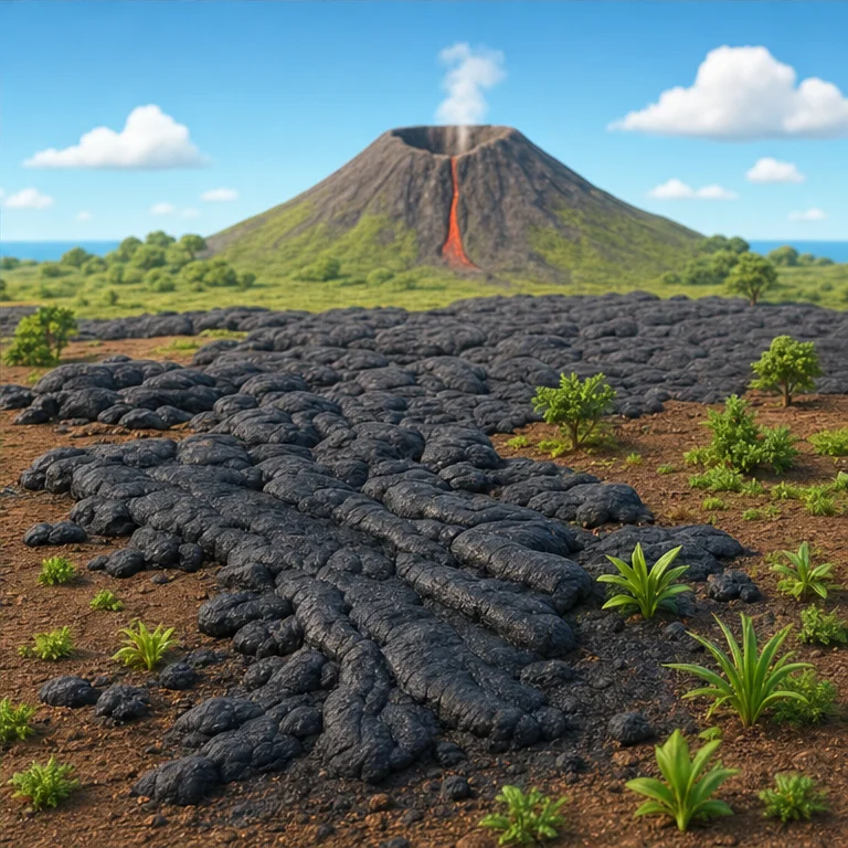 熔岩冷卻後，會變成堅硬的岩石。
火山周圍有時也會形成新的地面。
火山正在一點一點改變地球的形狀。