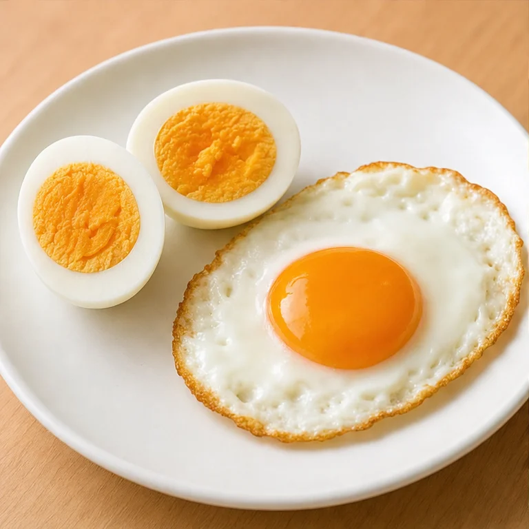 달걀은 요리해서 먹어요.
삶으면 삶은 달걀이 돼요.
구우면 달걀 프라이가 돼요.