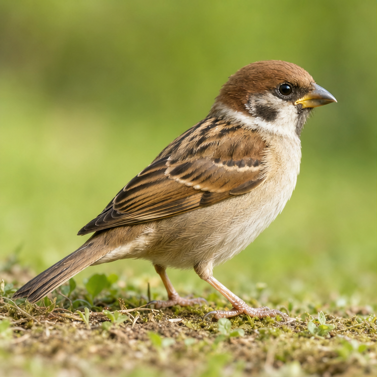 鳥は、羽がある生きものです。
口のところには、くちばしがあります。
つばさと、2本の足もあります。